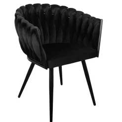 Wave stoel zwart (Set van 2)