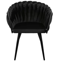 Wave stoel zwart (Set van 2)