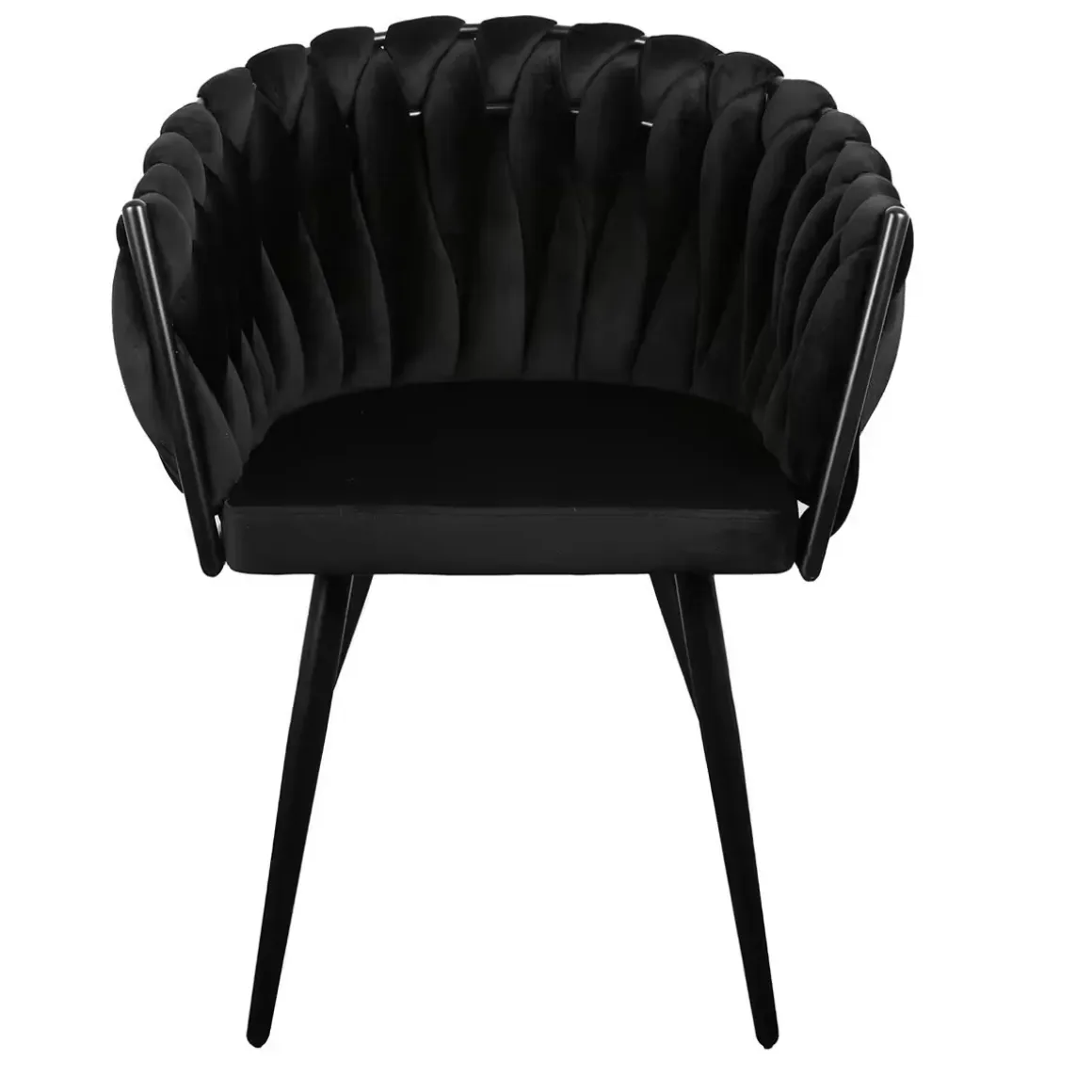 Wave stoel zwart (Set van 2)