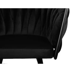 Wave stoel zwart (Set van 2)