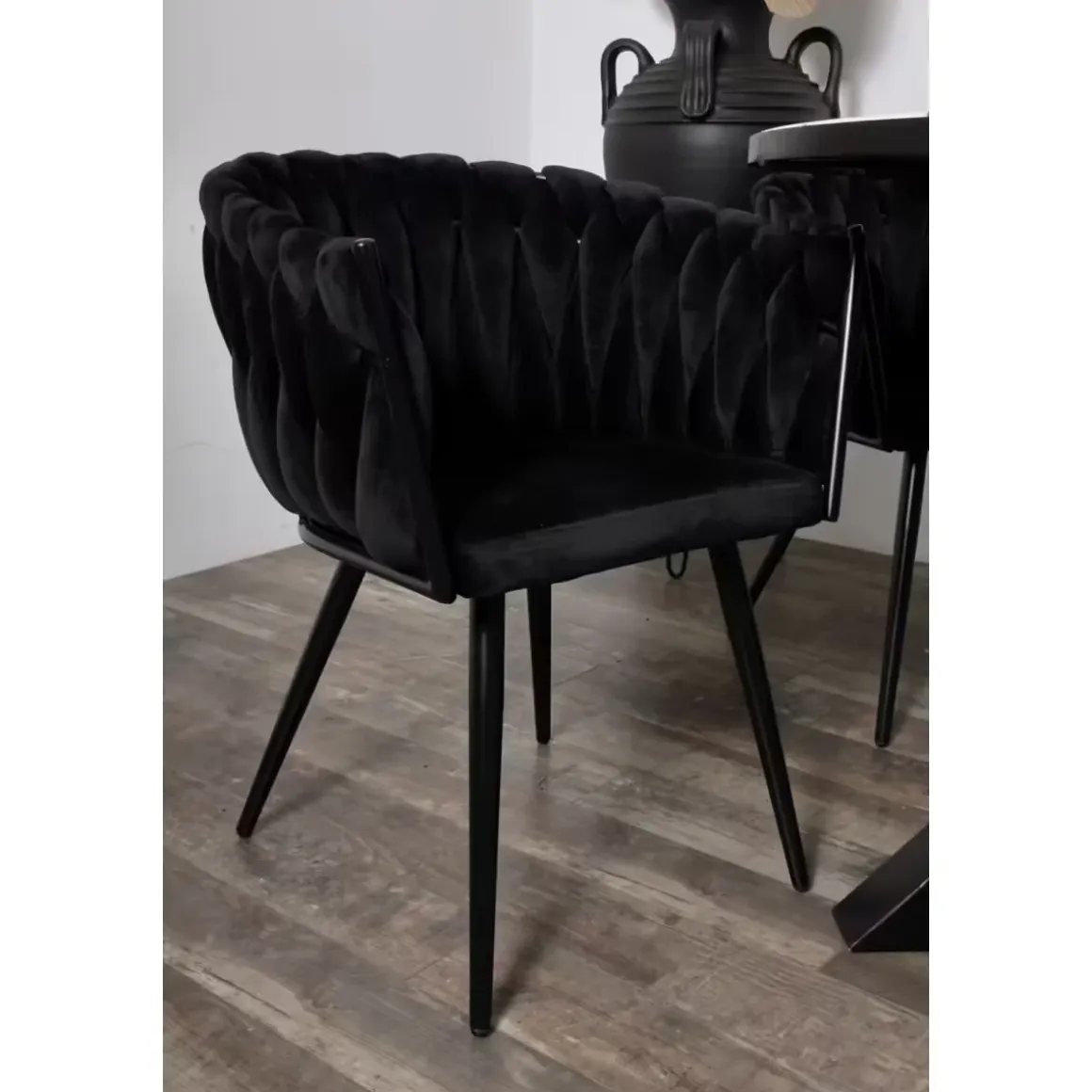 Wave stoel zwart (Set van 2)