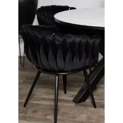 Wave stoel zwart (Set van 2)