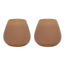 Waxinelichthouder – Tasman XS matte sand (set van 2 stuks)