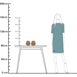 Waxinelichthouder – Tasman XS matte sand (set van 2 stuks)