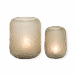 Windlicht vaas light smoke