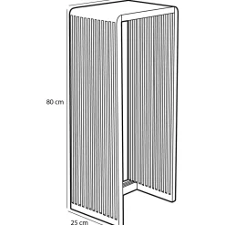 Yonker Plantentafel – Set van 2 – L35 x B25 x H80 cm – Gerecycled Hout – Bruin