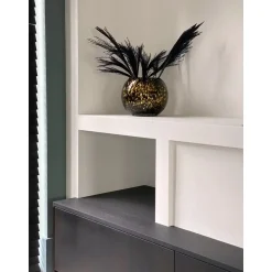 Zambezi gold cheetah vaas Ø25 x H20,5 cm | Vase The World