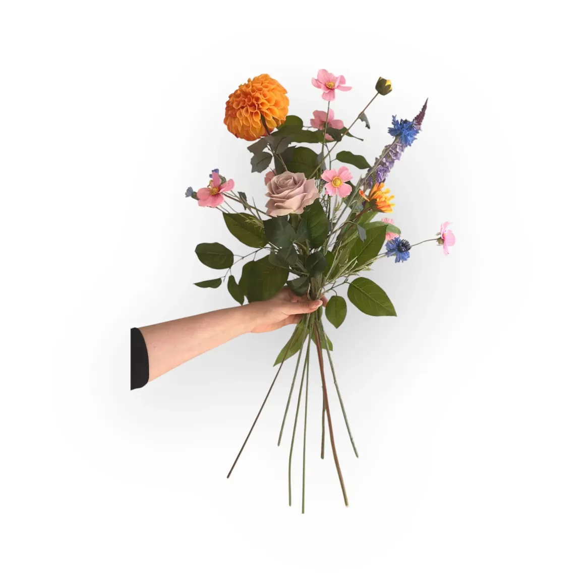 zijden bloem veldboeket spring smal