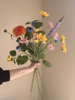 zijden bloem veldboeket spring