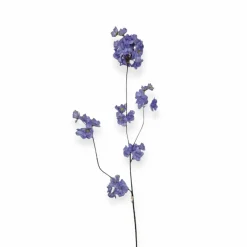 Zijden bloesemtak prunus malaga spray blauw paars 84cm