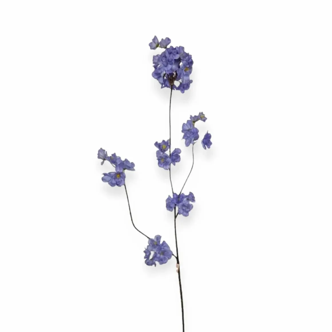 Zijden bloesemtak prunus malaga spray blauw paars 84cm