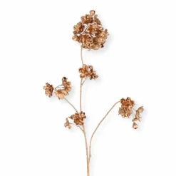 Zijden bloesemtak prunus malaga spray goud 84cm